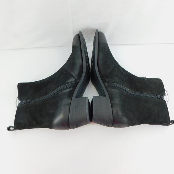 David Tate Baya Western Black Leather Bootie Women's Size 9.5 Wide - Picture 6 of 12